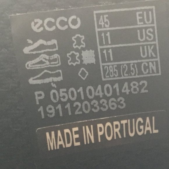 ECCO Helsinki Lace Up Oxfords EUR 45 US Men\'s Size 11 Brown Bicycle Toe